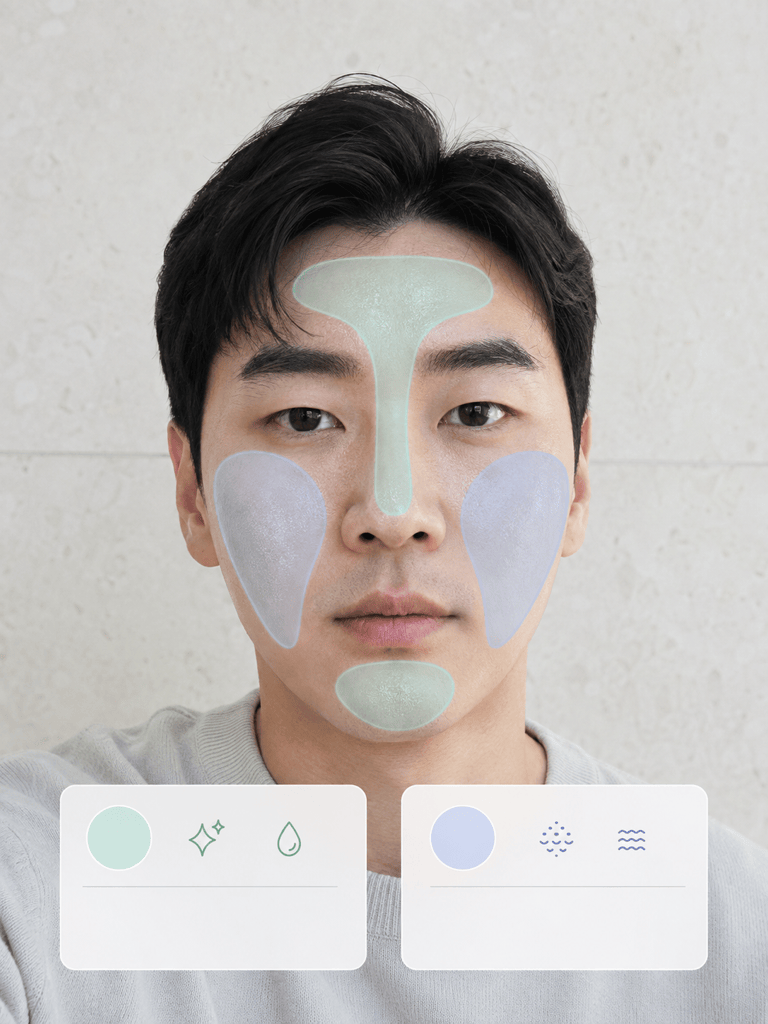 AI skin scanner zone summary