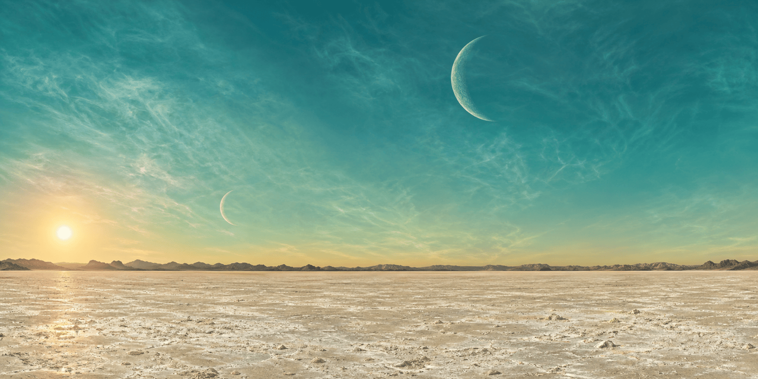 AI alien planet skybox
