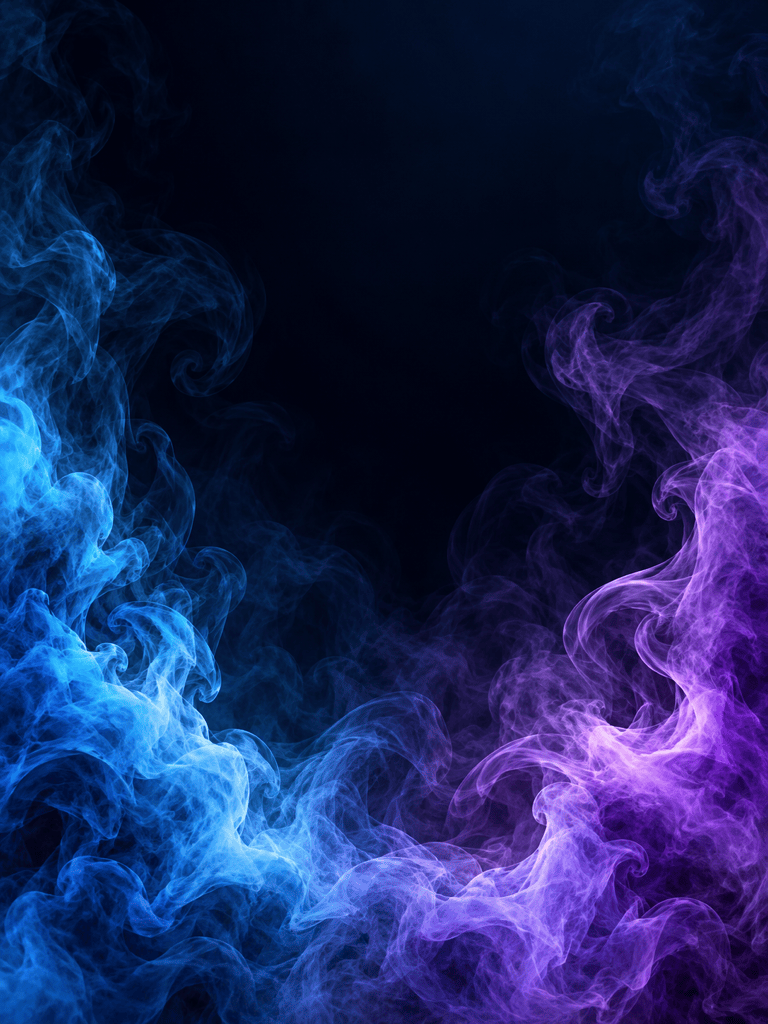 Blue and violet smoke background