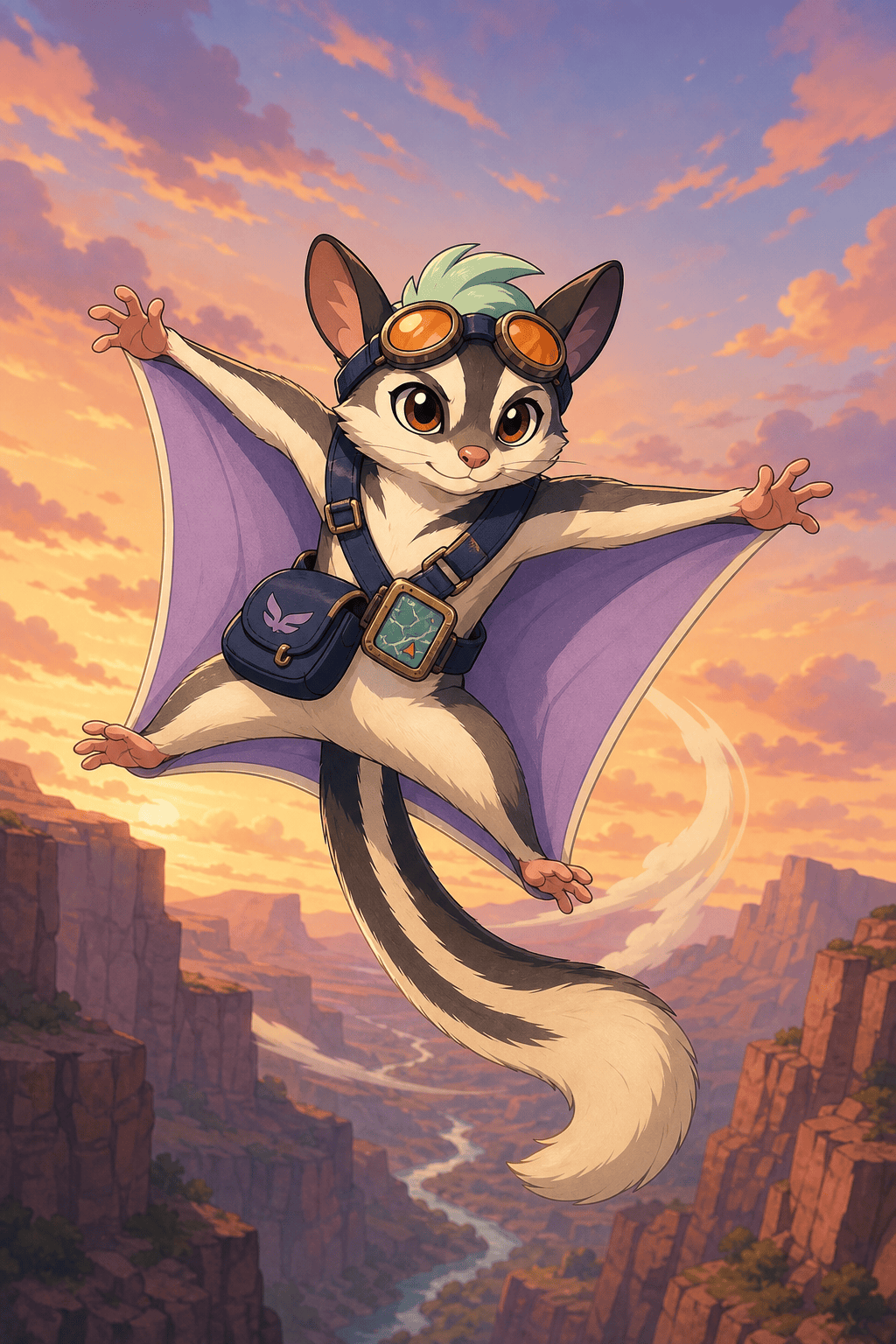 Original glider game mascot OC