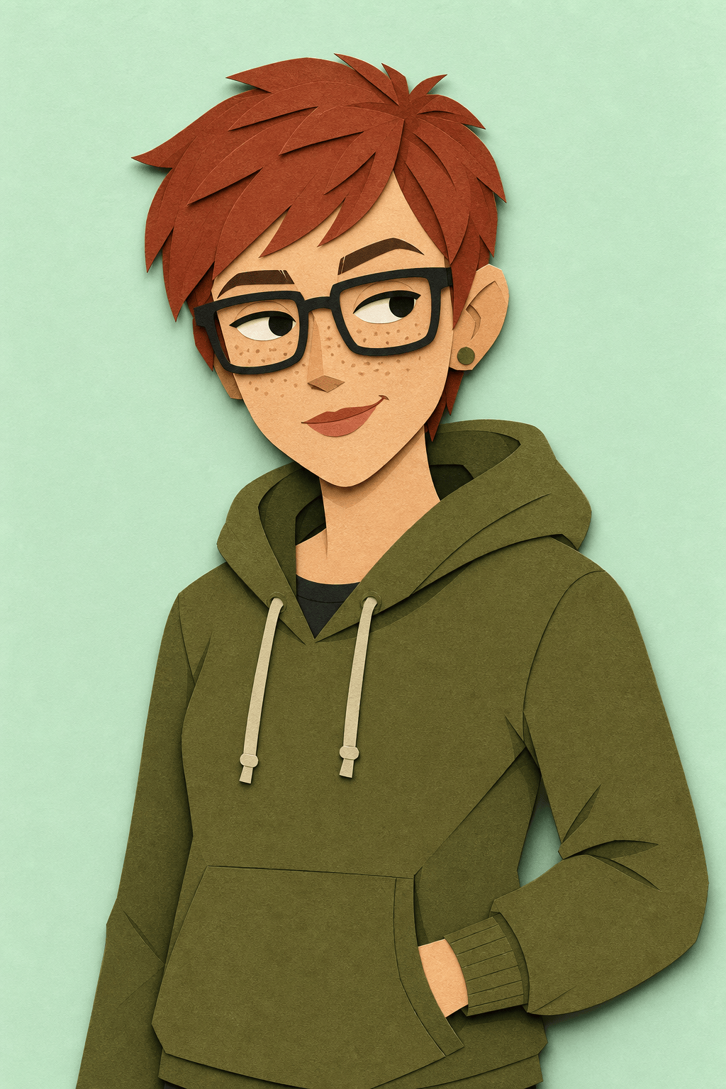 AI South Park-inspired paper cutout avatar