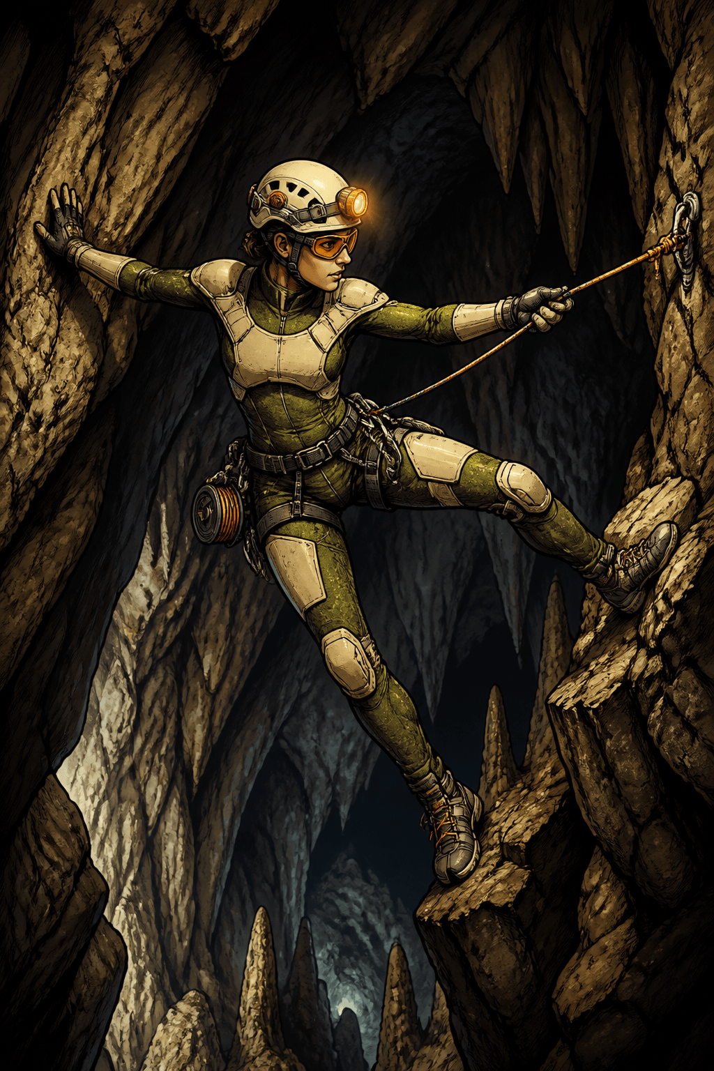 Original cave rescue web slinger character