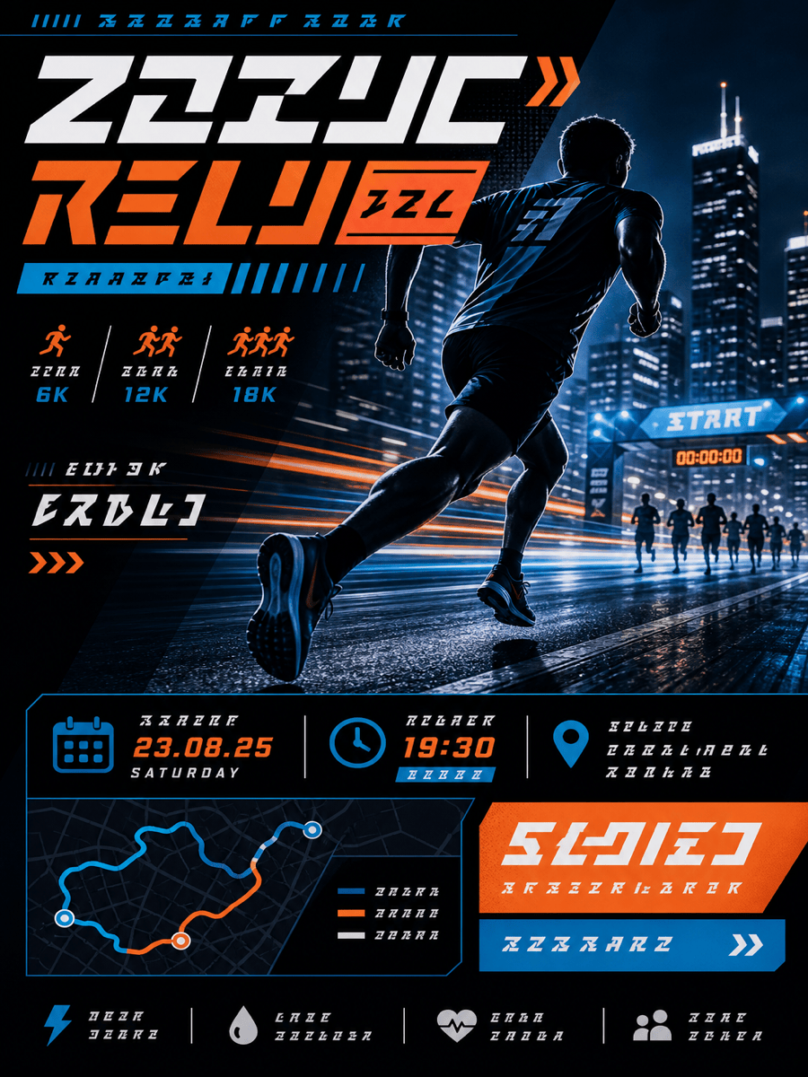 Sports race poster example