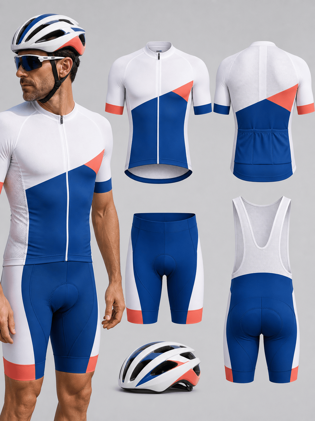 AI cycling teamwear mockup