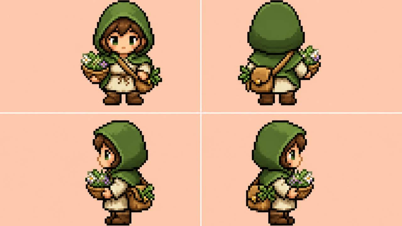 Top down RPG character sprites