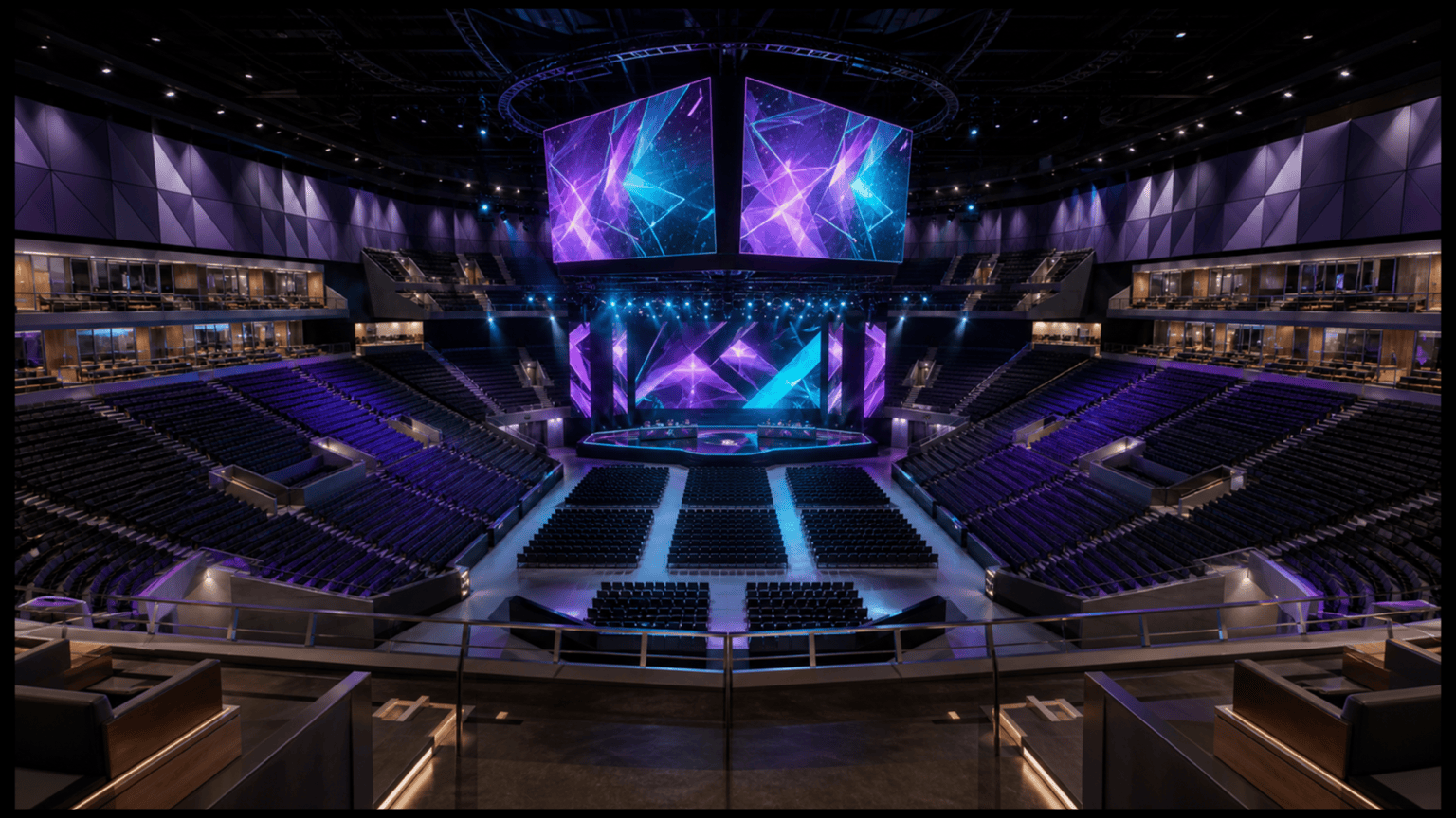 AI esports arena concept