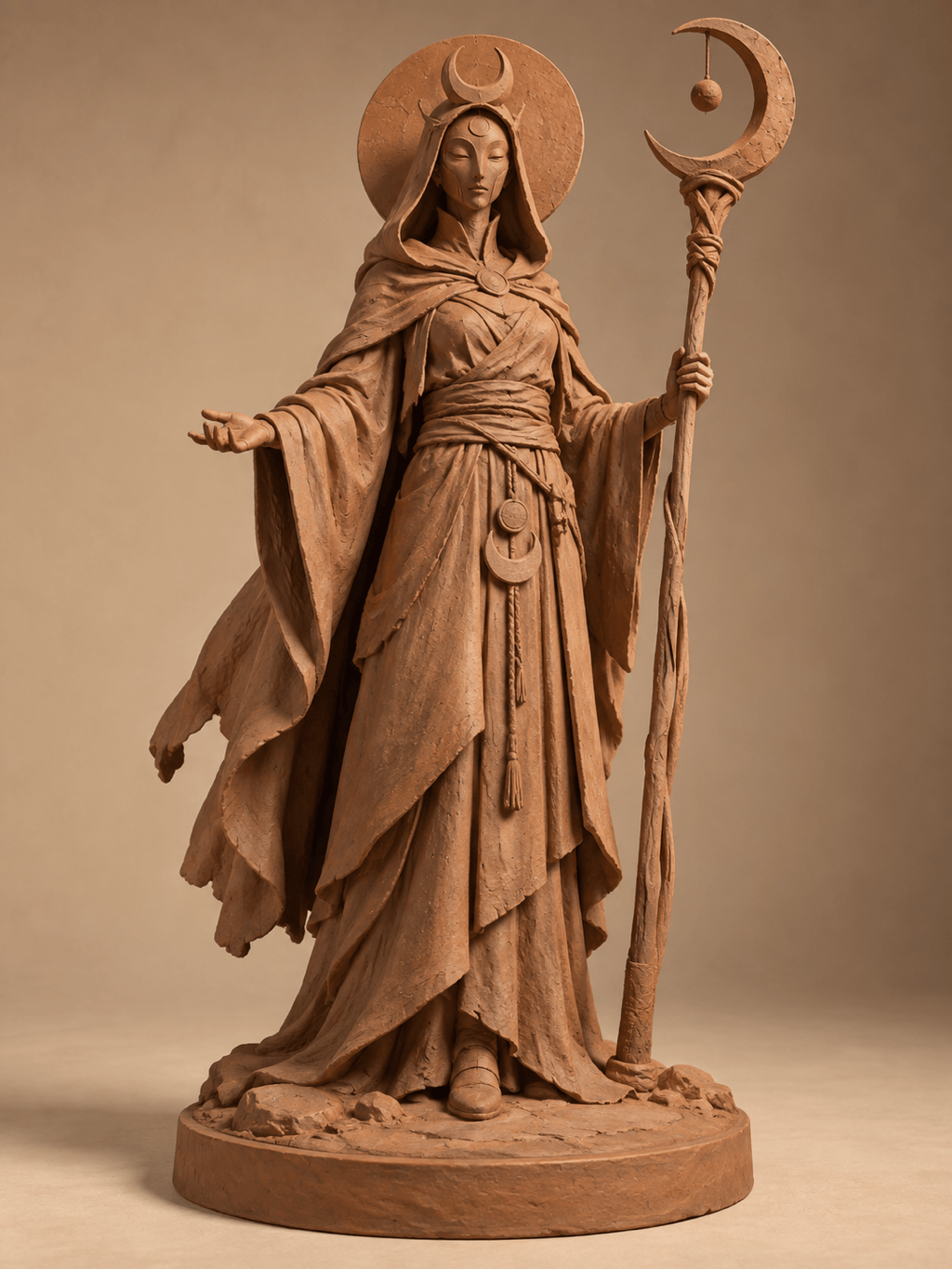 AI fantasy statue concept