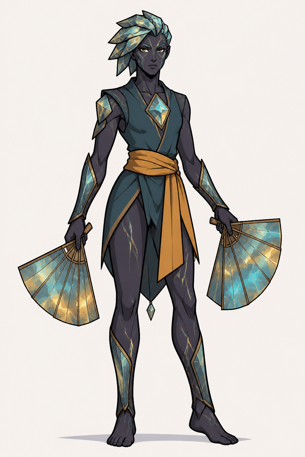 Original labradorite light scout gemsona