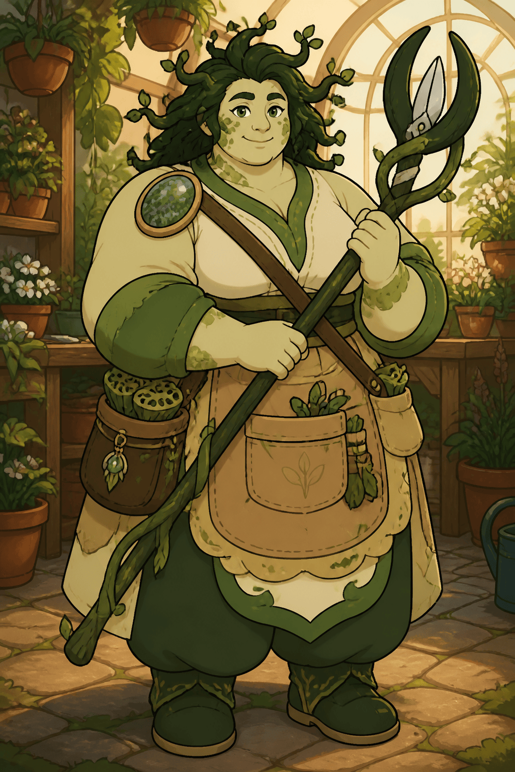 Original moss agate garden keeper OC