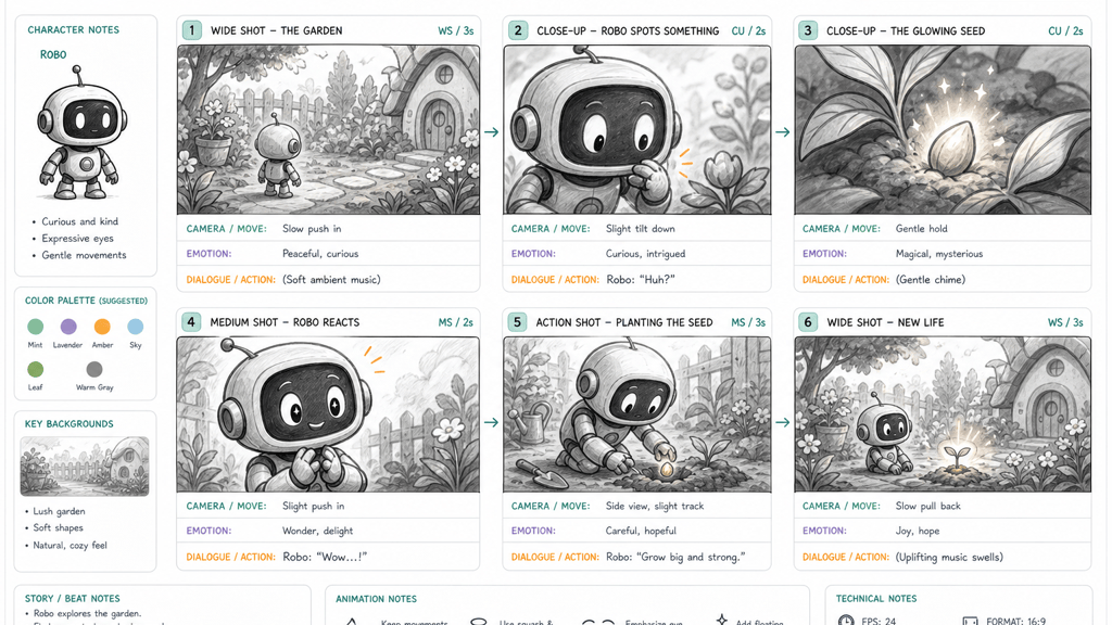 ai animation storyboard