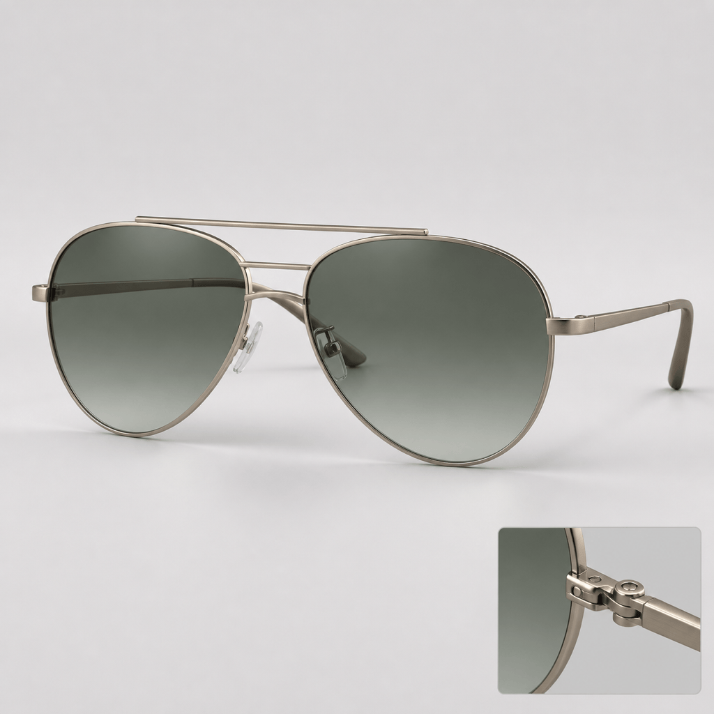AI eyewear generator aviator design