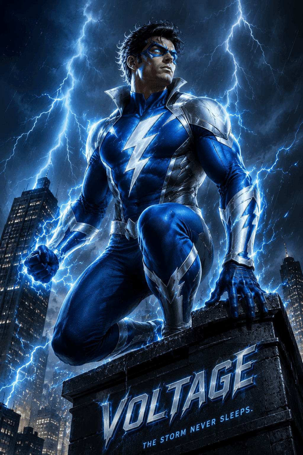 superhero costume concept board