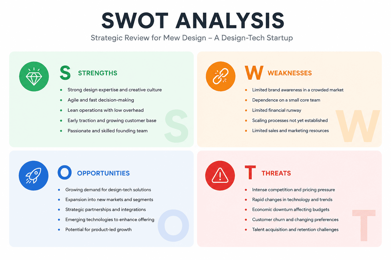 swot analysis AI example