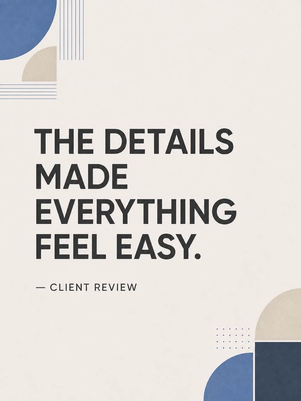 AI testimonial quote graphic