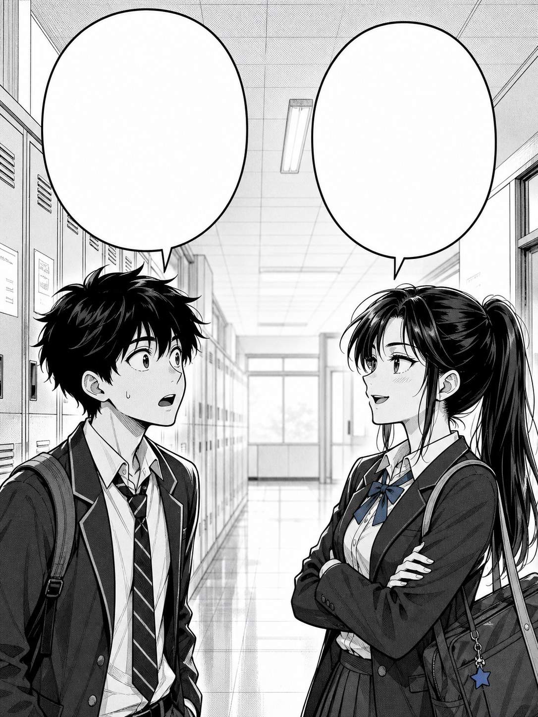 AI manga speech bubble