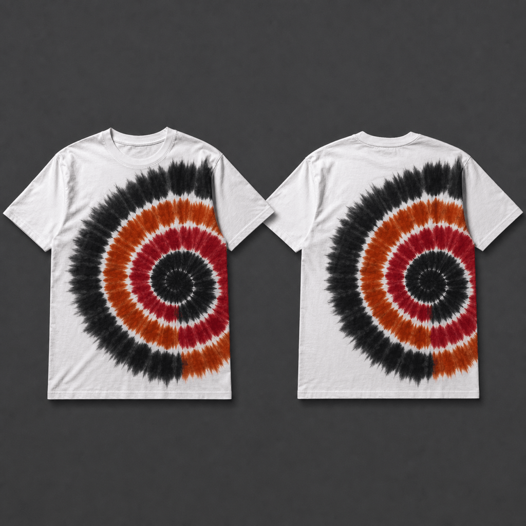 Bullseye tie-dye shirt design