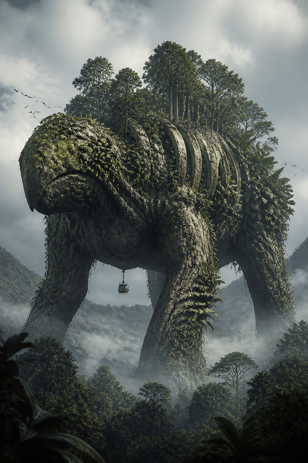 Original cloud forest plant titan