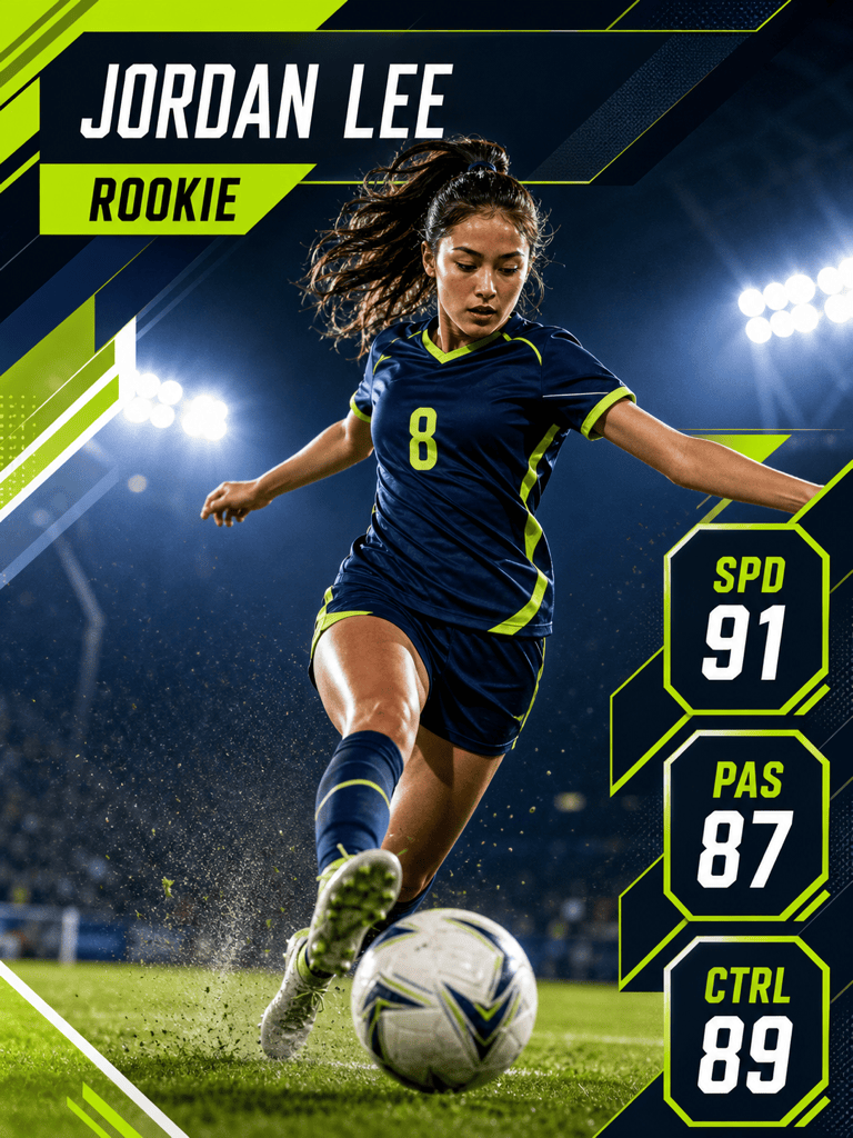 AI sports rookie card