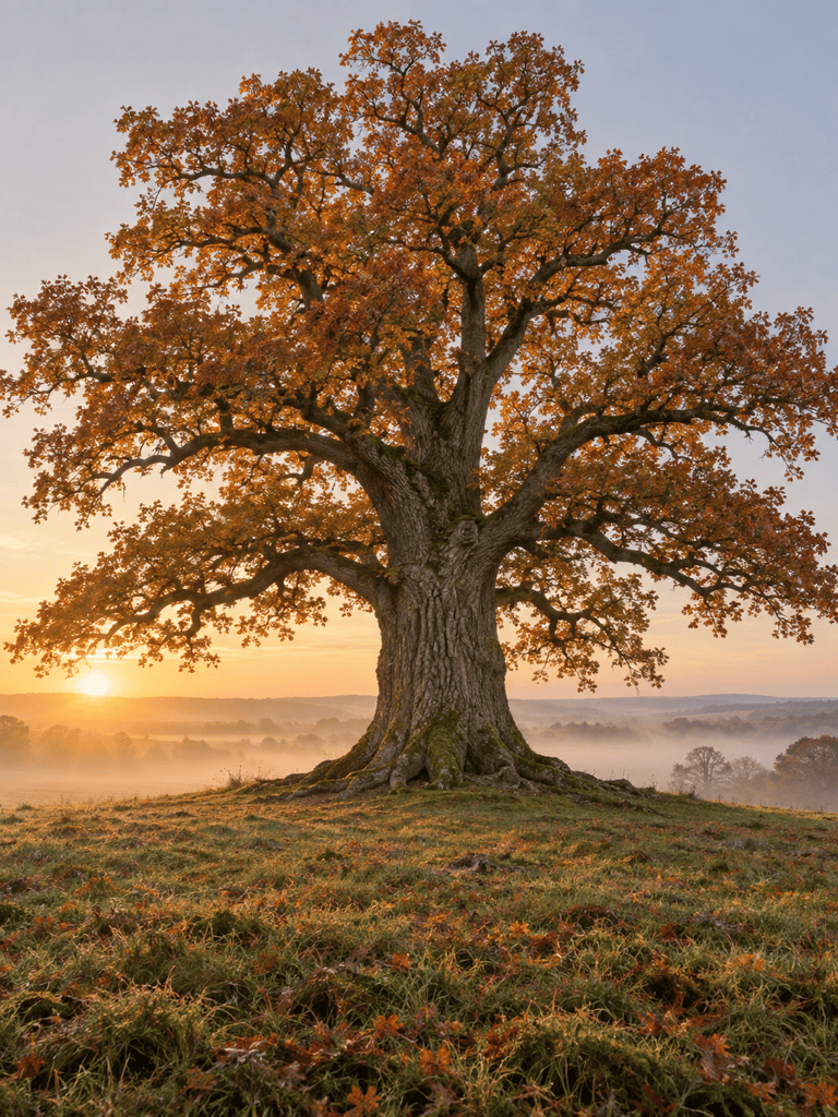Realistic AI oak tree