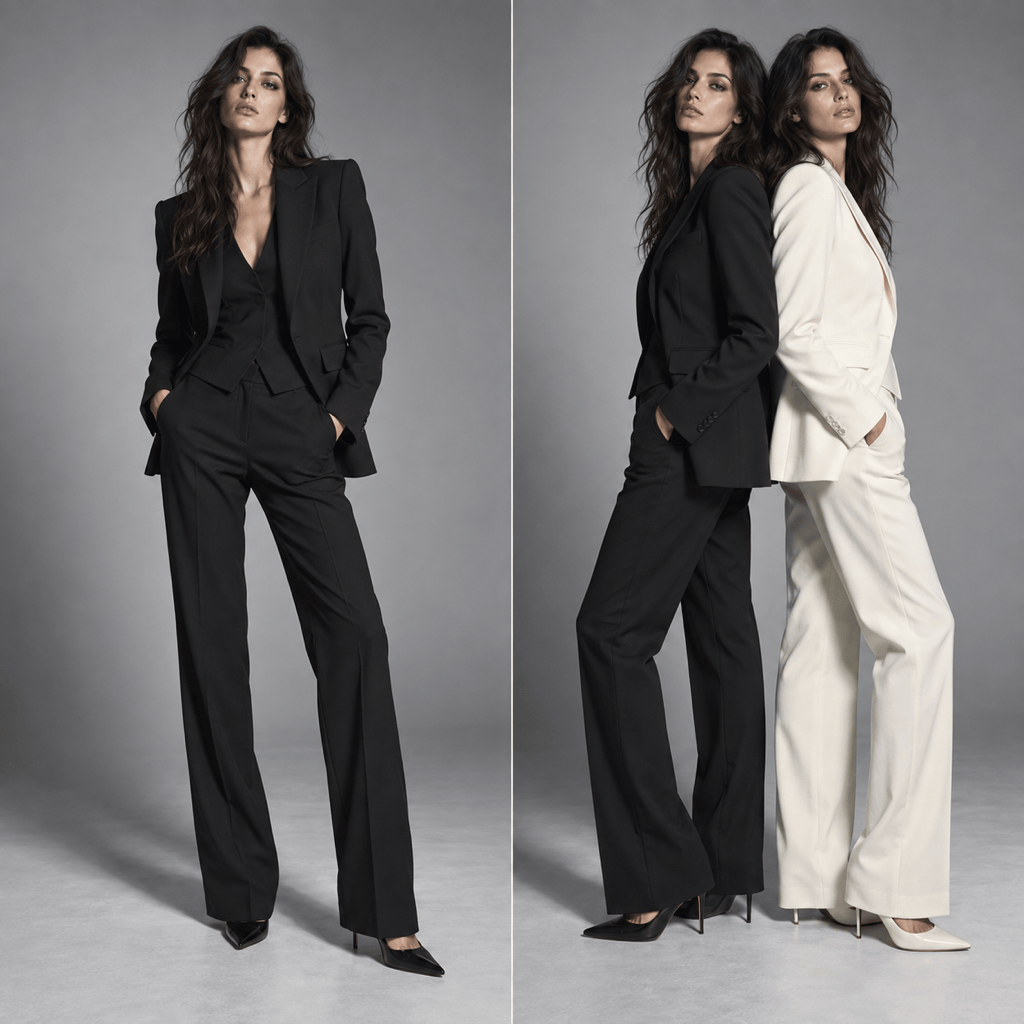 AI twin fashion photo