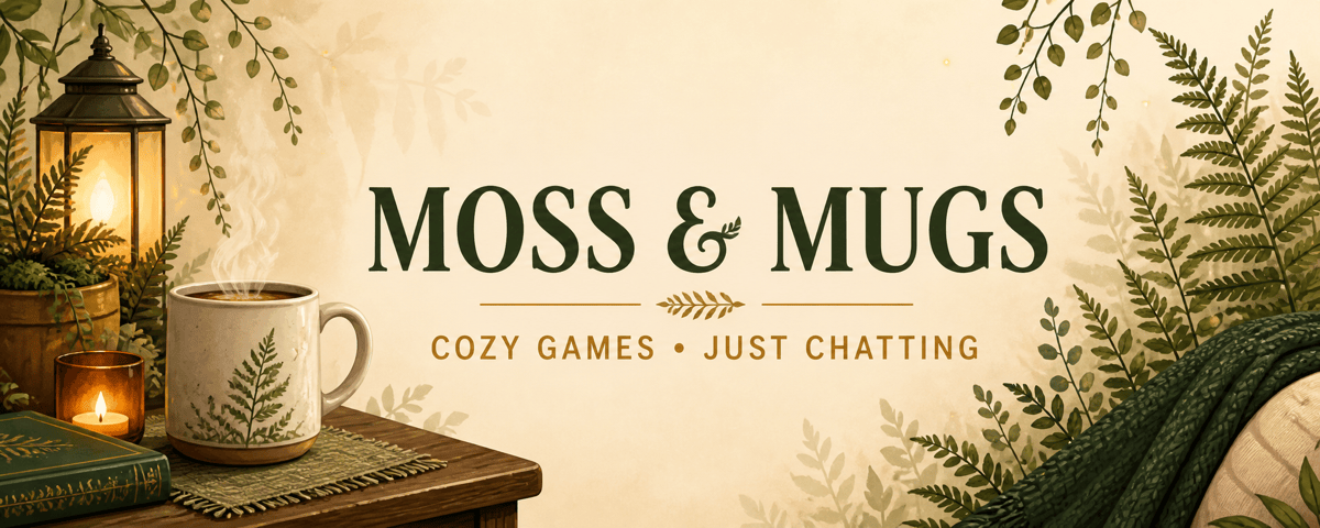 Cozy Twitch profile banner example