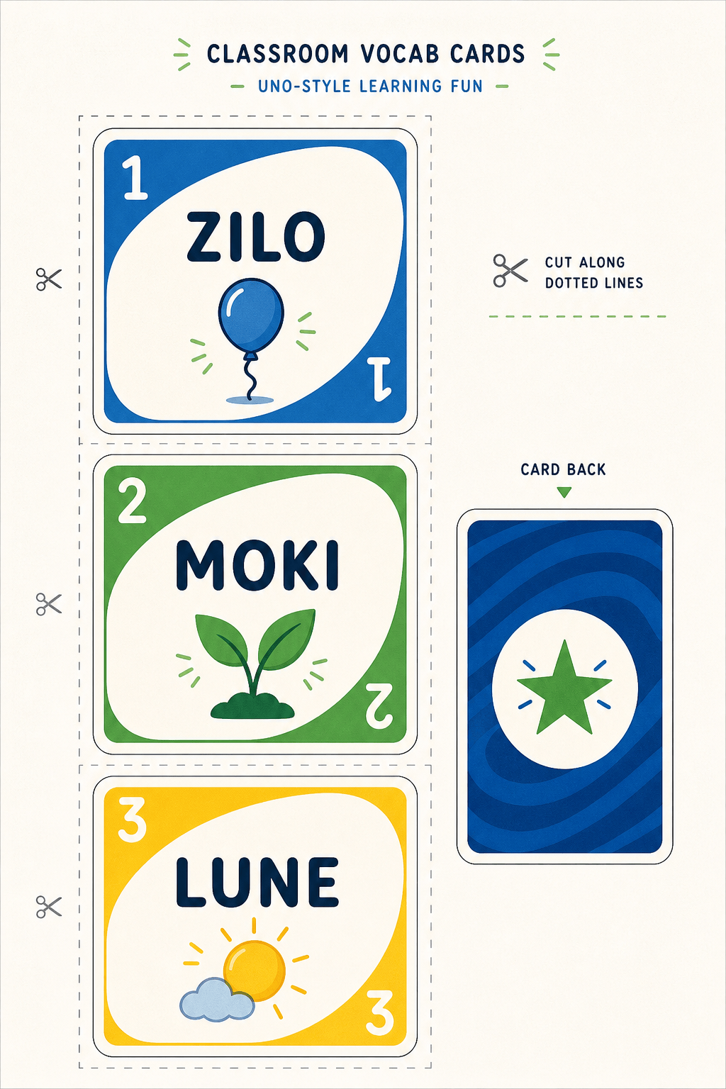 Printable custom UNO cards