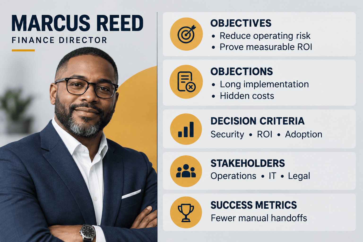 AI B2B buyer persona example