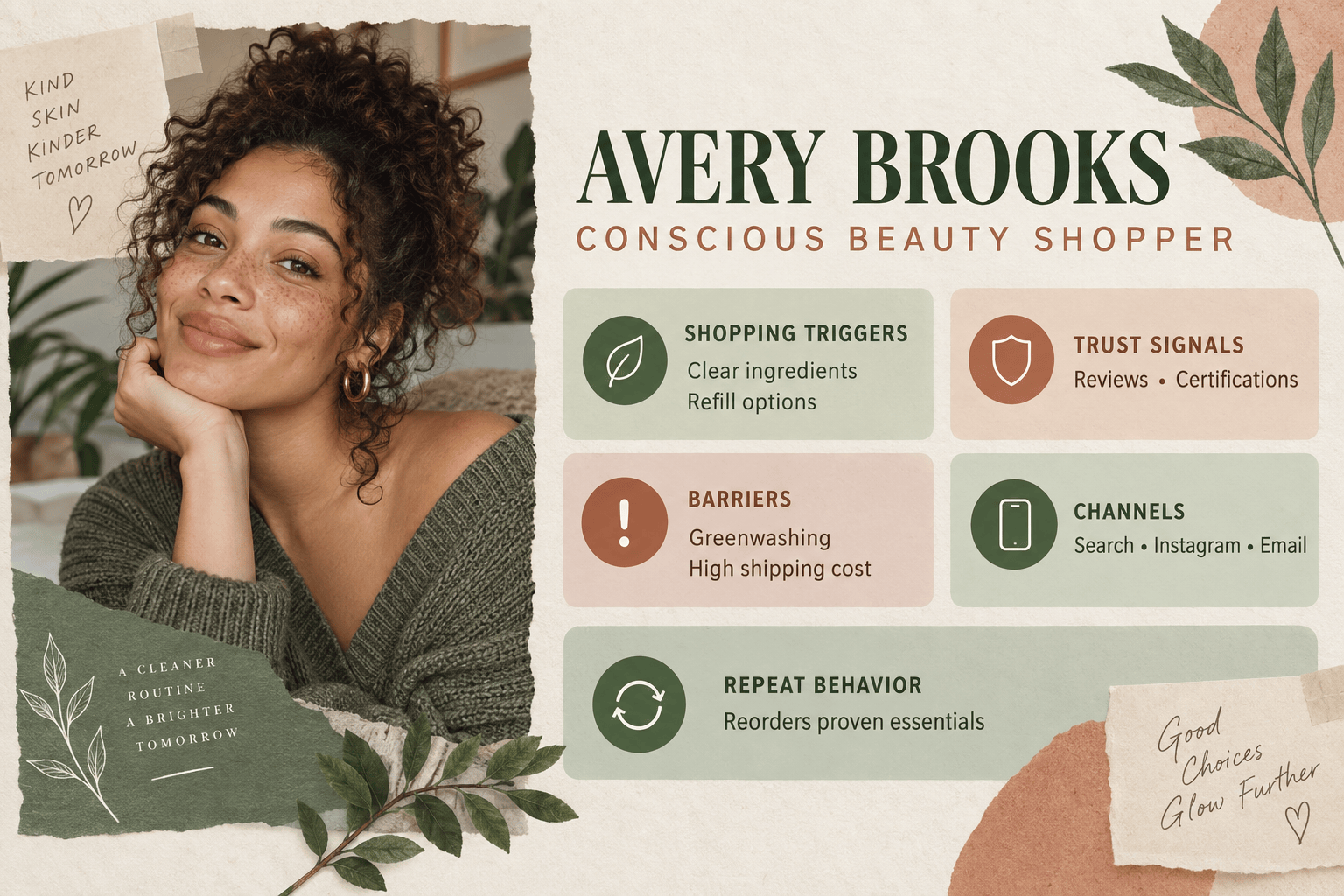 AI customer persona card