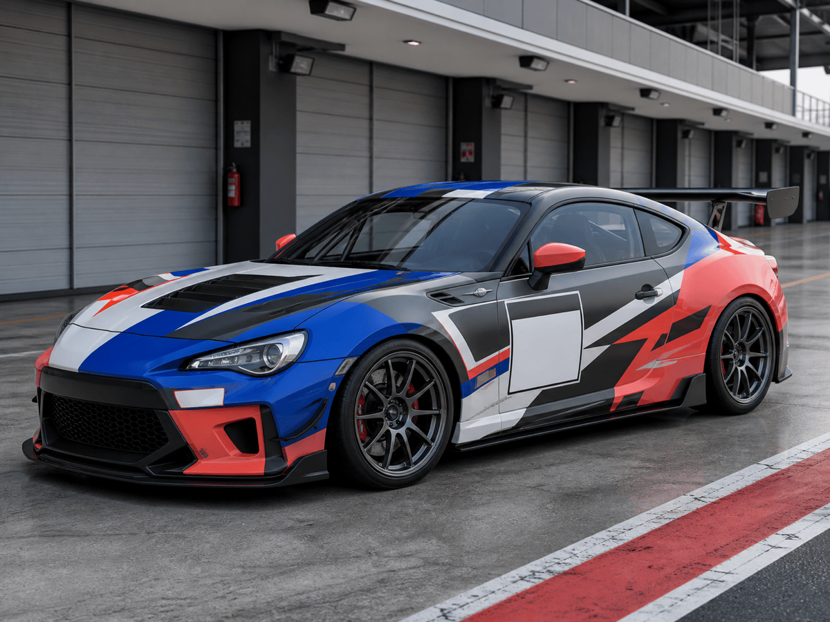 AI car livery wrap concept