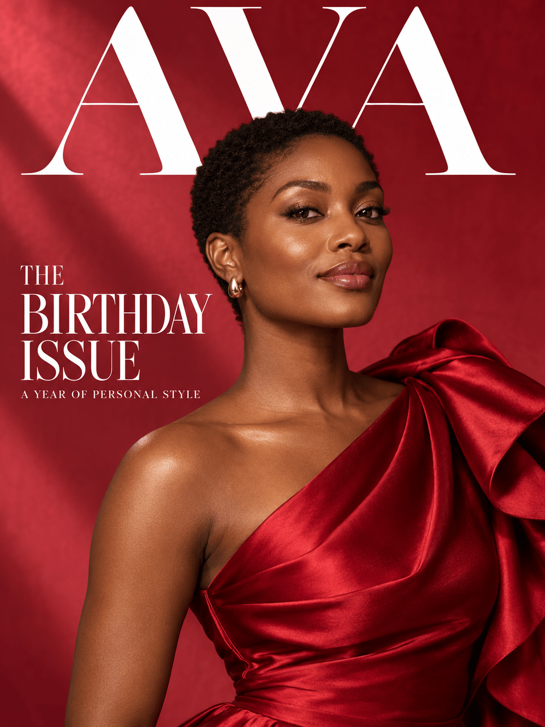 Personalized birthday fashion magazine cover