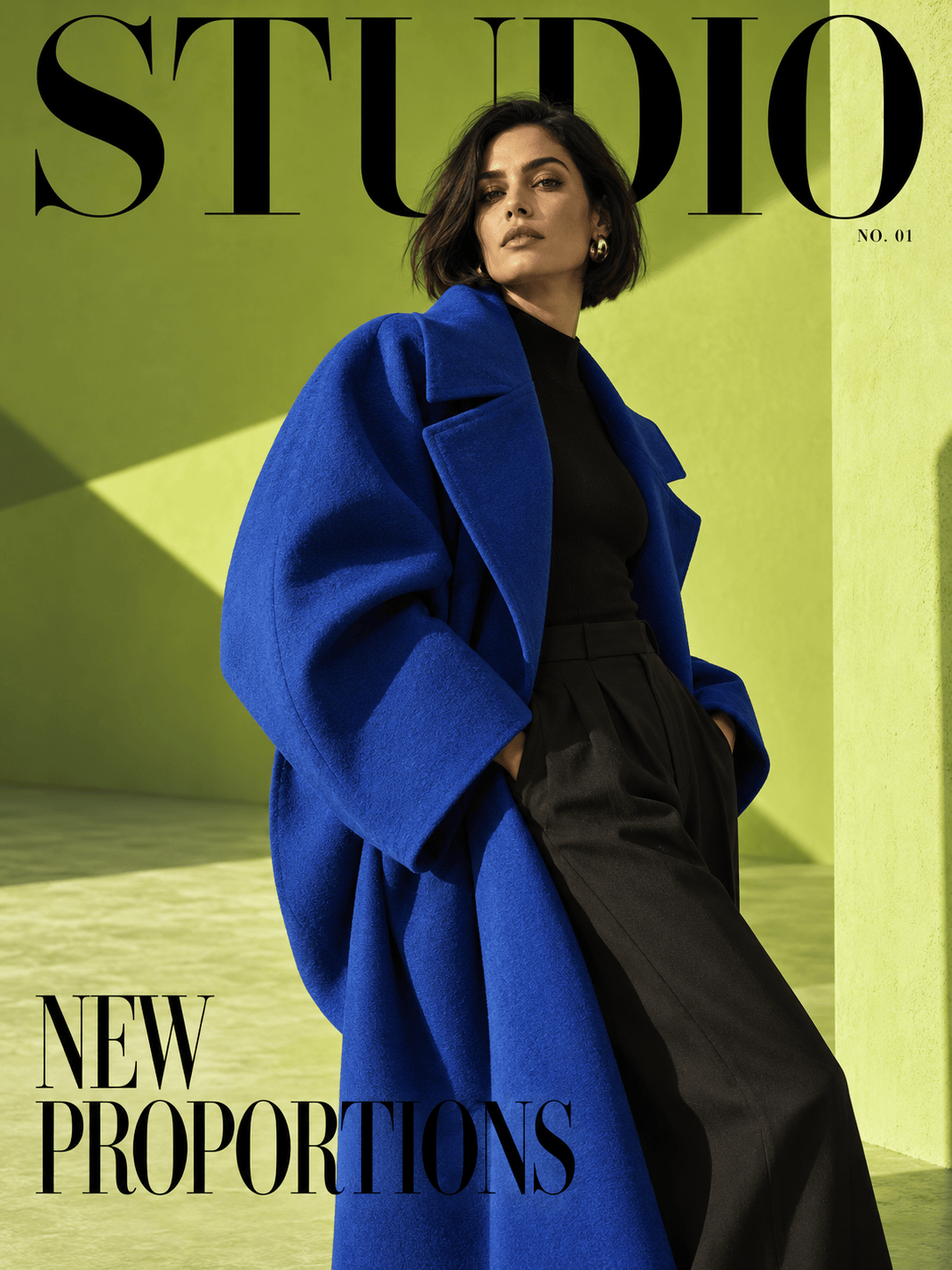 AI fashion editorial concept cover