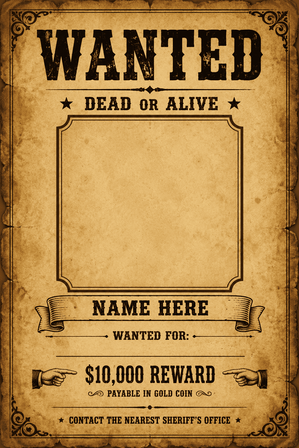 ai wanted poster design