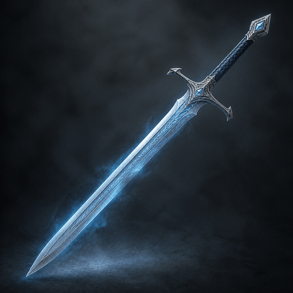 AI fantasy weapon generator art