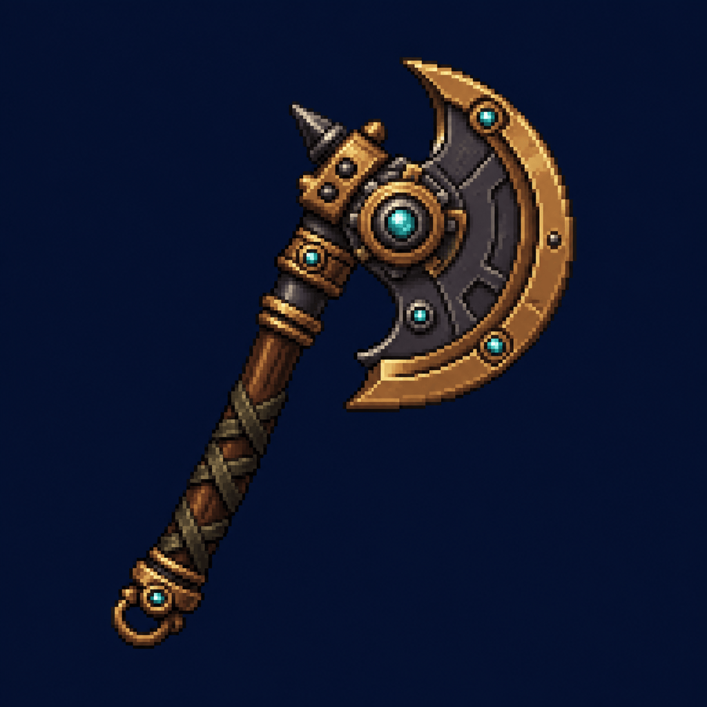 AI pixel weapon game asset