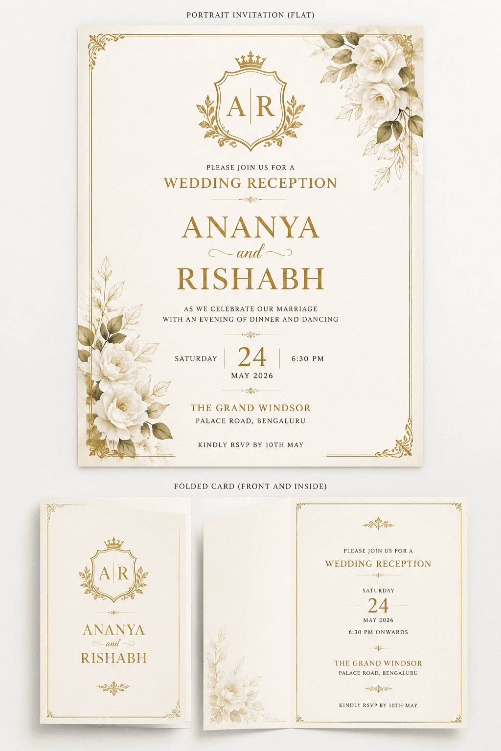 AI Wedding Card Generator example 4