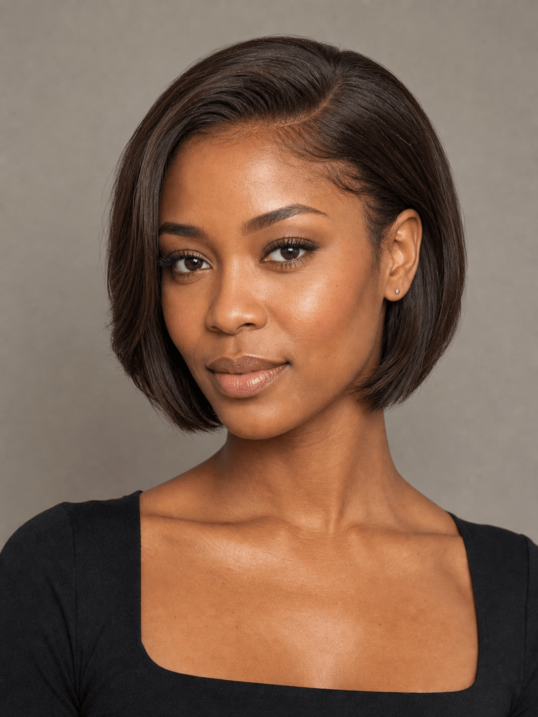 AI lace front wig try on
