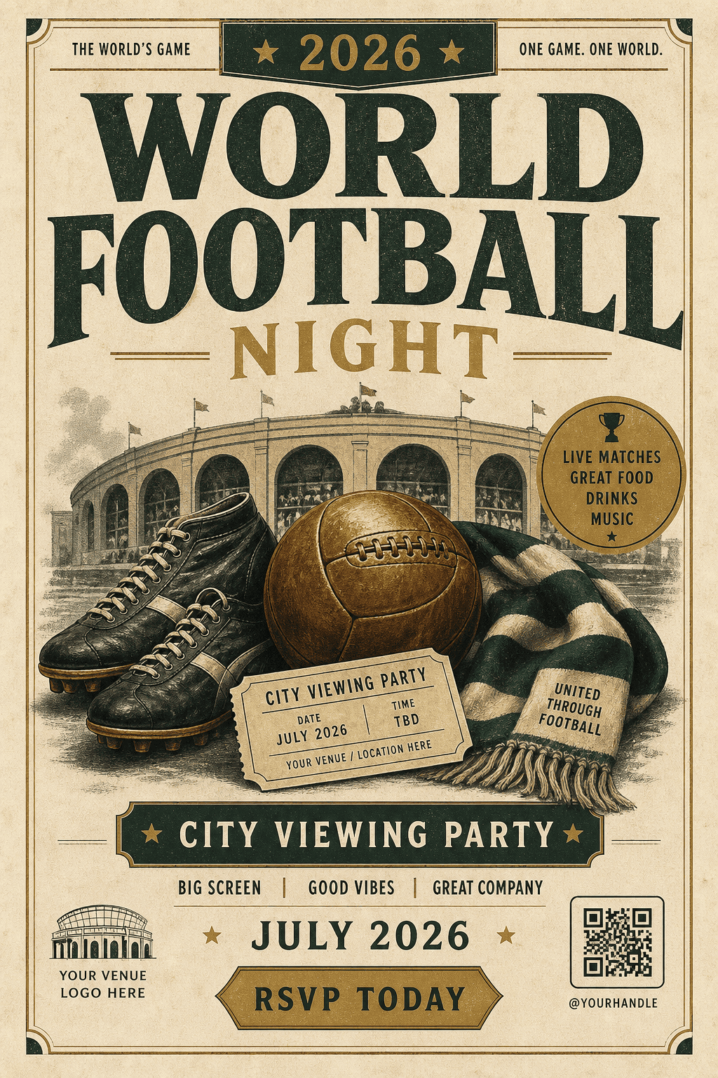 ai football event poster 2026