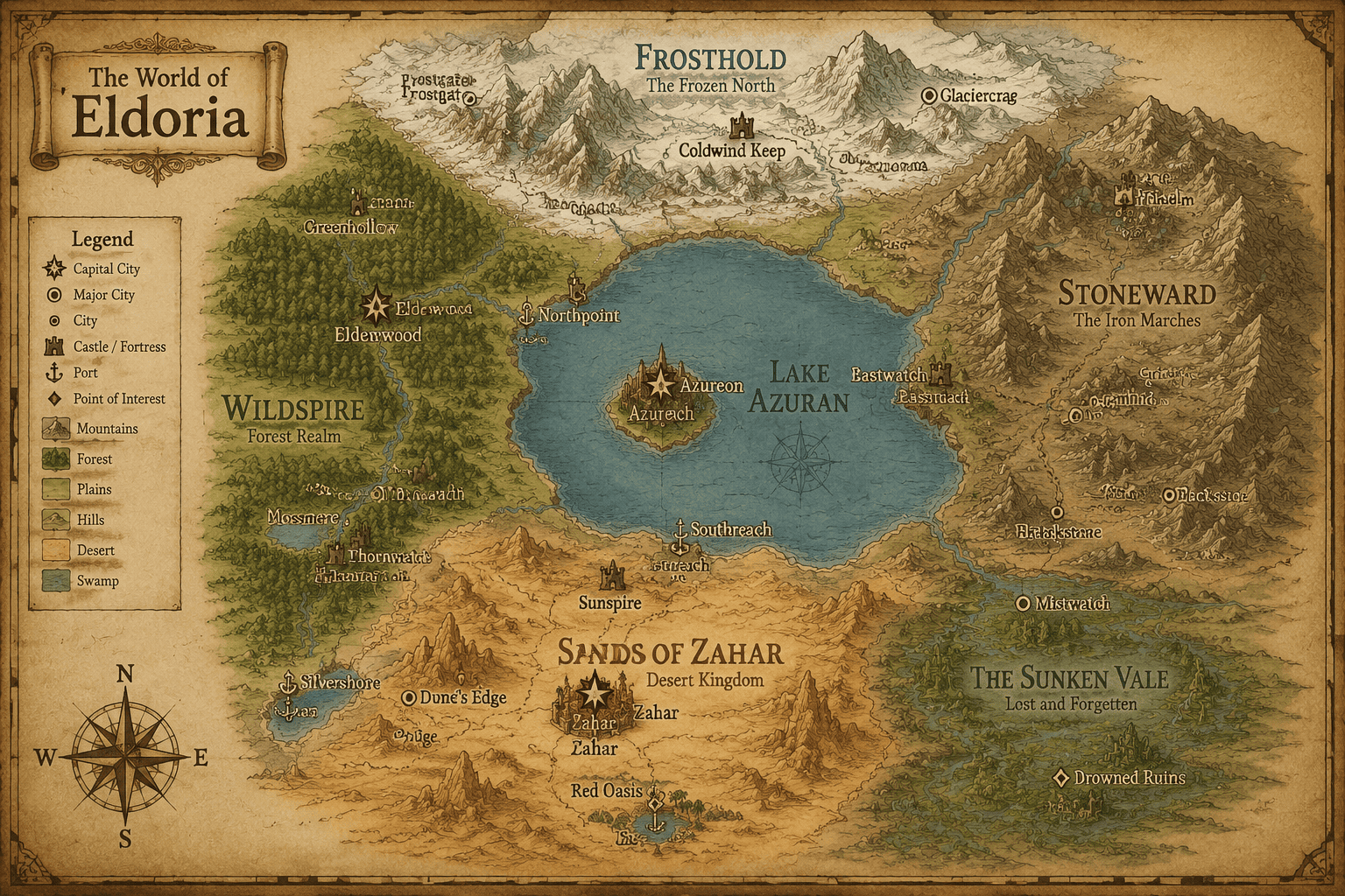 fantasy world map example