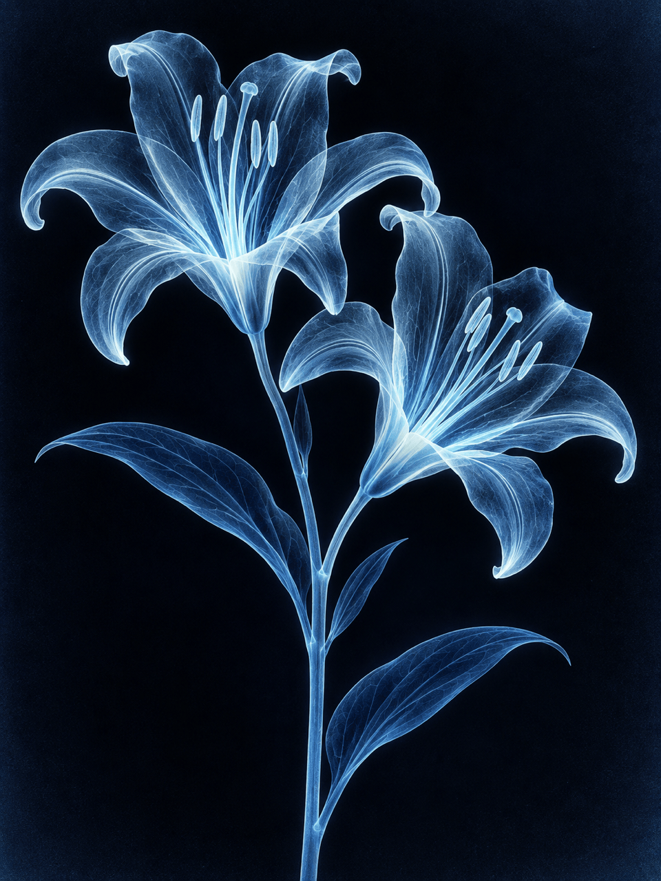 AI X-ray flower photo