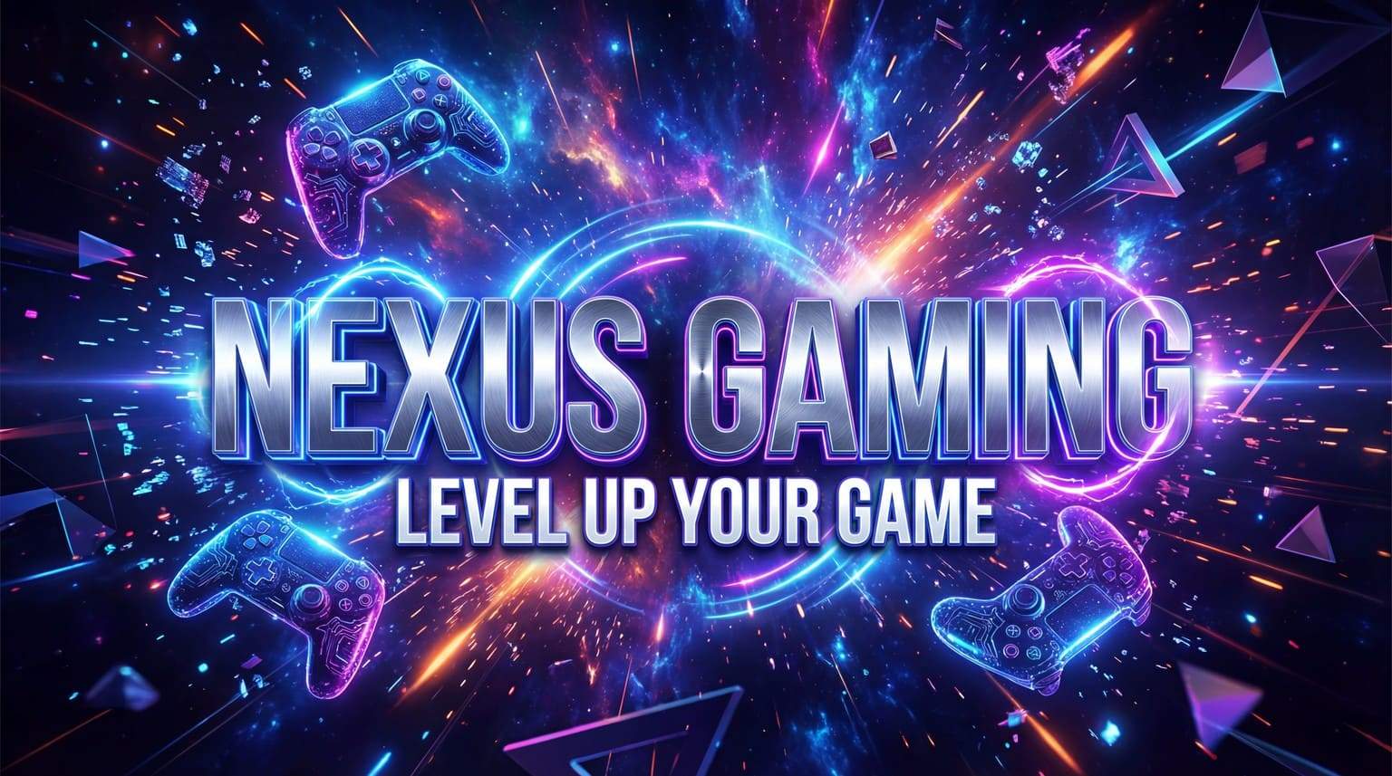 ai generated youtube banner for gaming channel