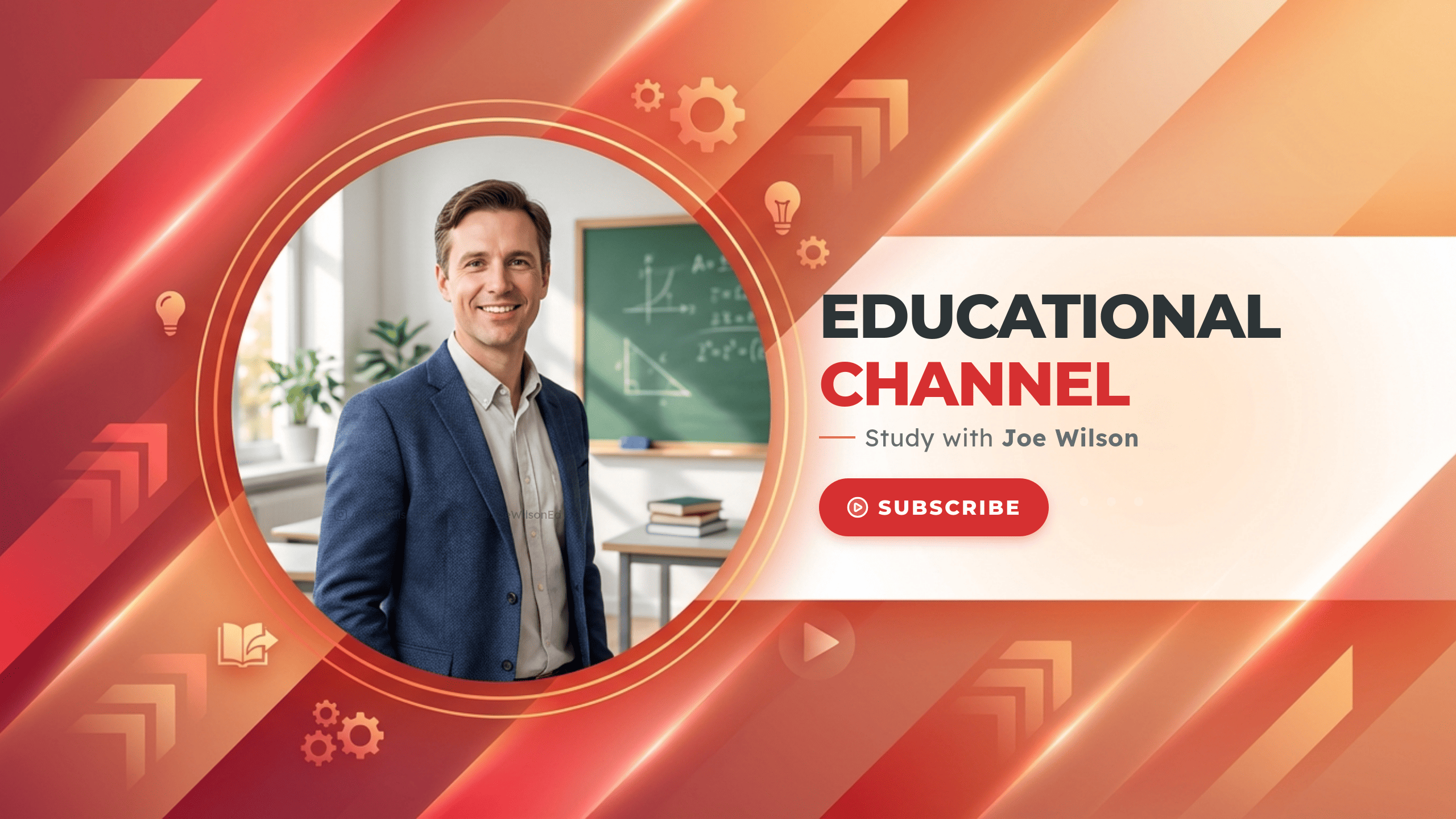 ai generated youtube banner for education channel