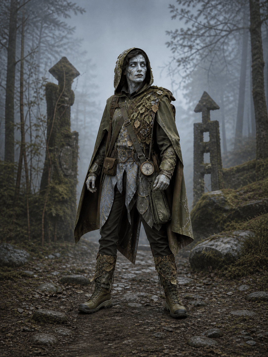 AI zombie character concept