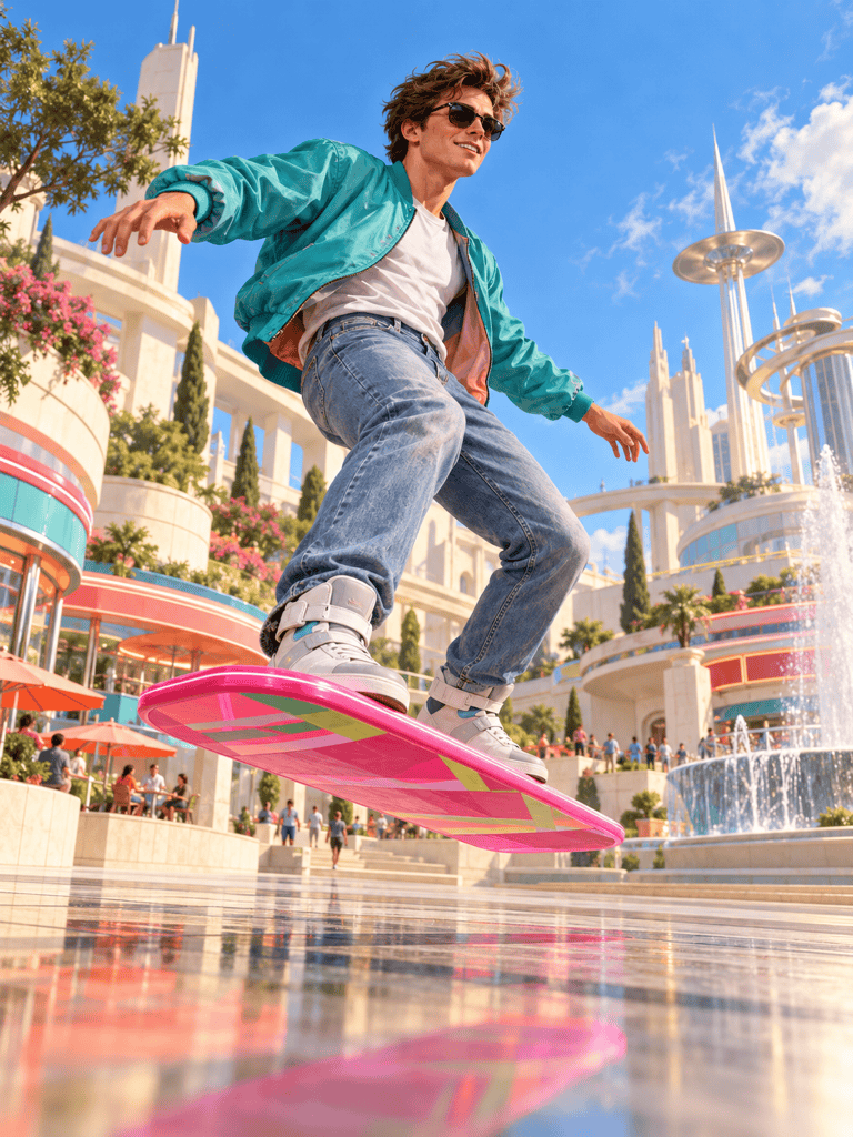 Back to the Future hoverboard fan art