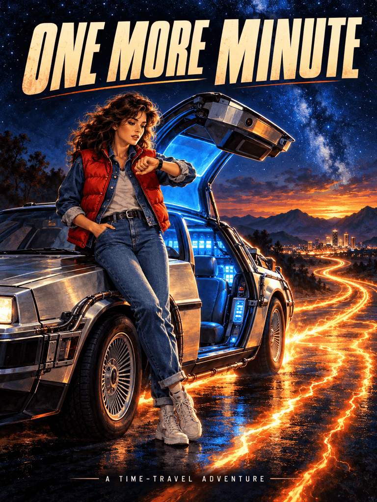 Custom Back to the Future-inspired poster