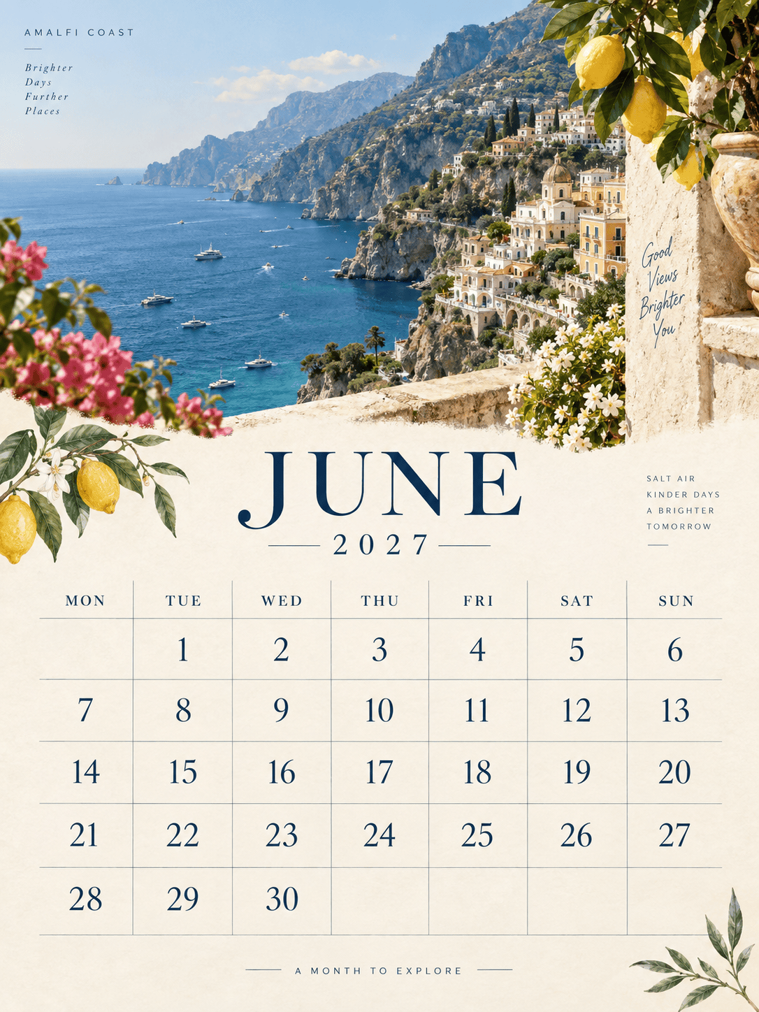 2027 travel photo calendar