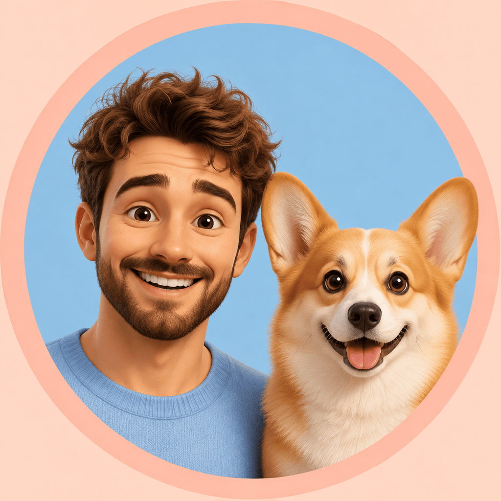 Corgi dog doppelganger avatar