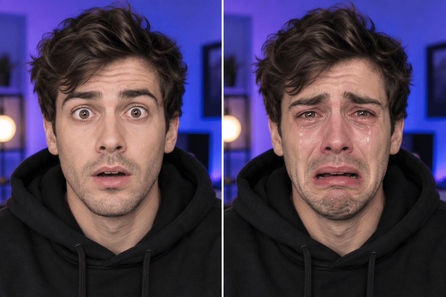 Crying reaction thumbnail edit