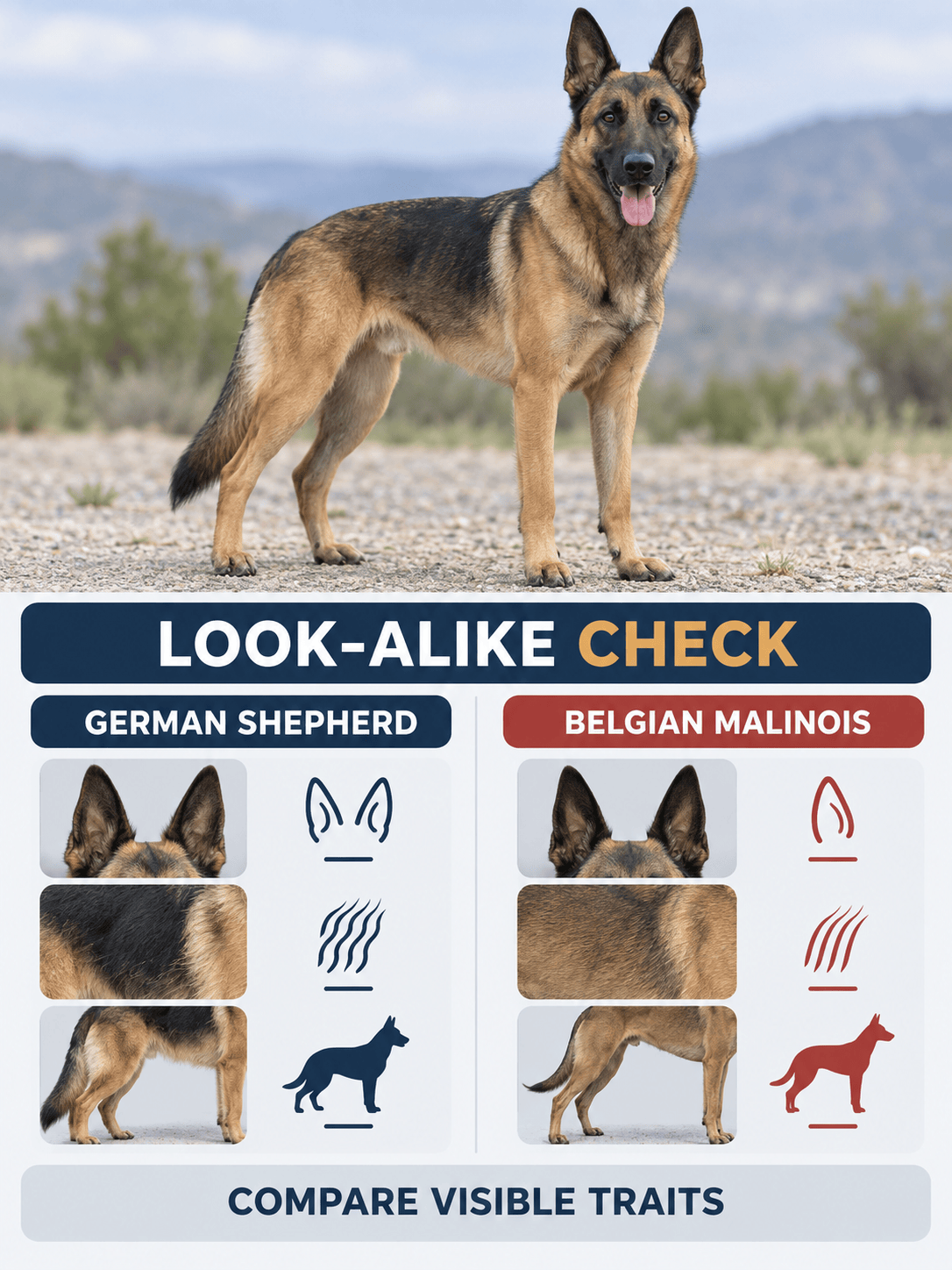 Dog breed detector look-alike comparison