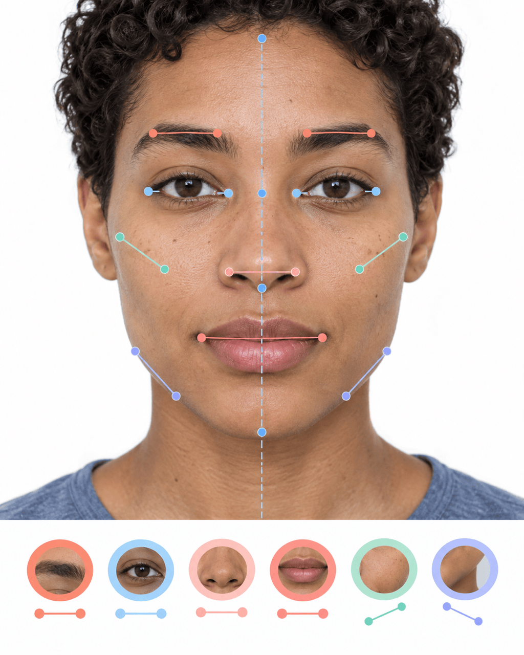 facial symmetry landmark guide