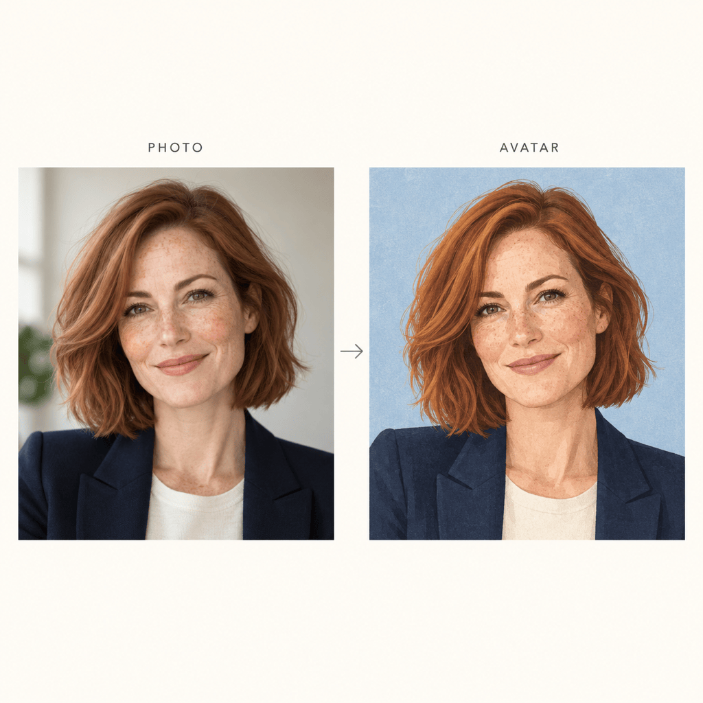 Photo to illustrated work avatar